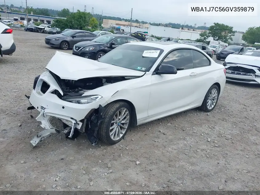2016 BMW M235I VIN: WBA1J7C56GV359879 Lot: 45564971