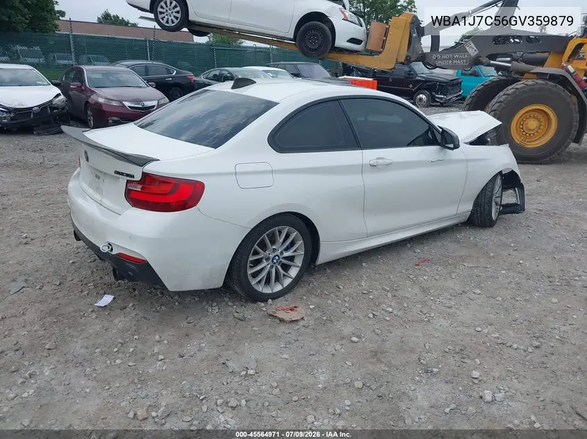 2016 BMW M235I VIN: WBA1J7C56GV359879 Lot: 45564971