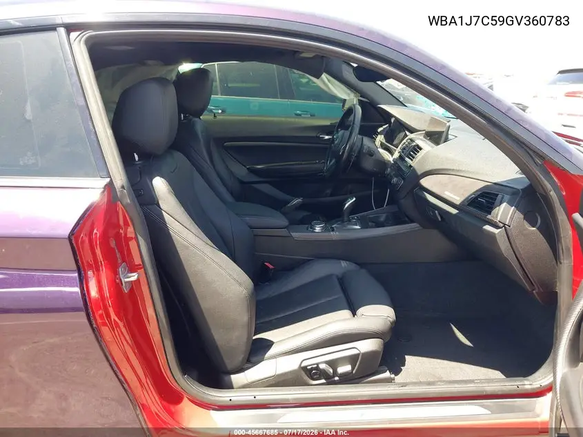 2016 BMW M235I VIN: WBA1J7C59GV360783 Lot: 45667685