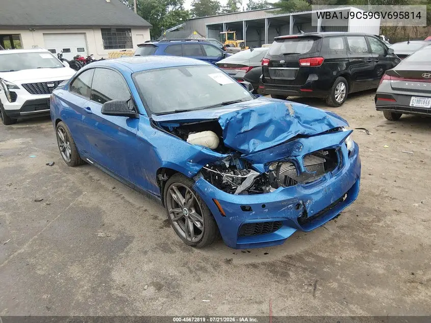 2016 BMW M235I xDrive VIN: WBA1J9C59GV695814 Lot: 45672819