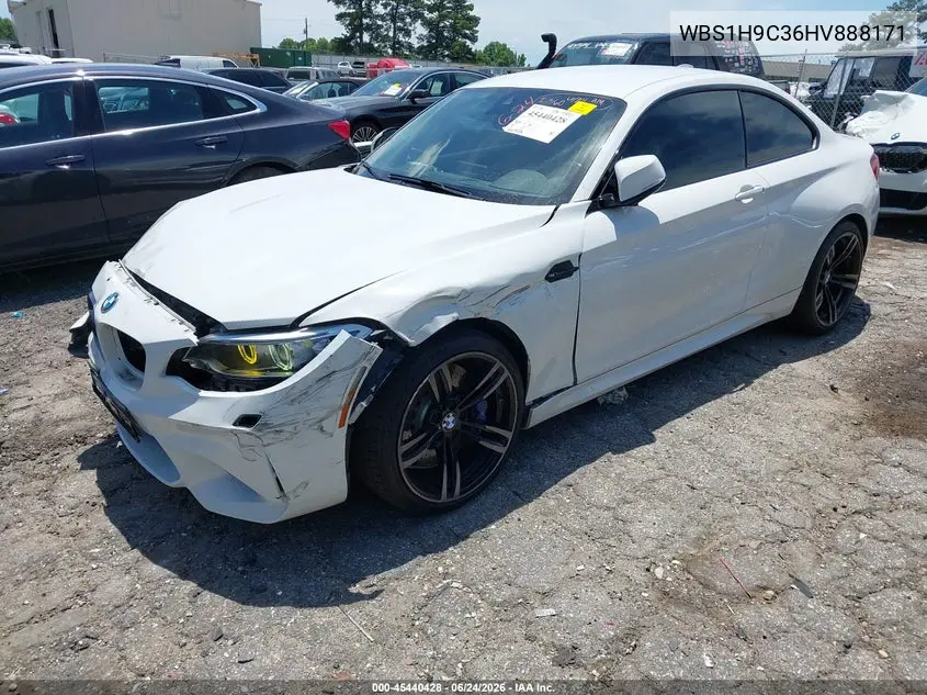 2017 BMW M2 VIN: WBS1H9C36HV888171 Lot: 45440428