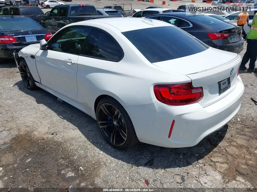 2017 BMW M2 VIN: WBS1H9C36HV888171 Lot: 45440428