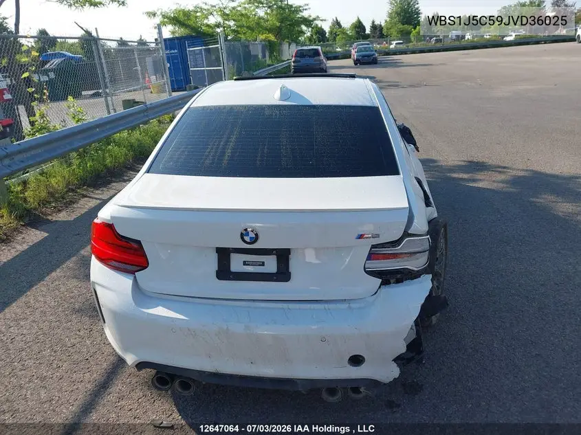 2018 BMW M2 VIN: WBS1J5C59JVD36025 Lot: 12647064