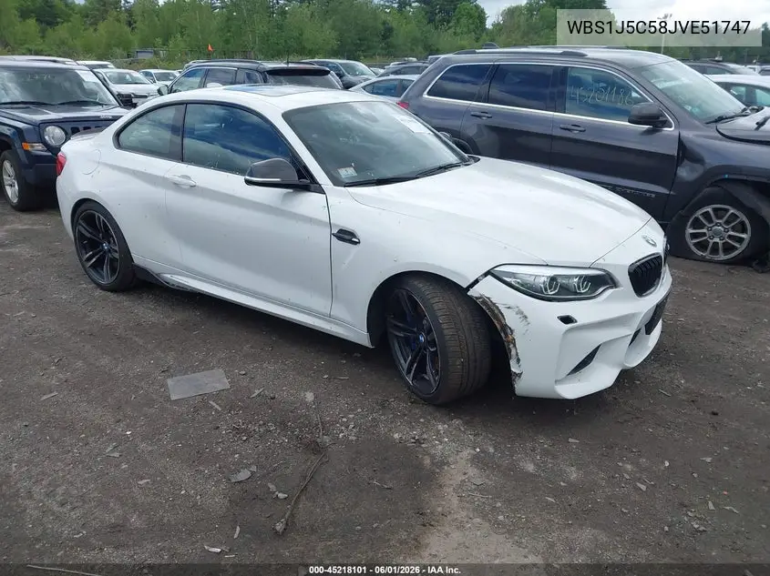2018 BMW M2 VIN: WBS1J5C58JVE51747 Lot: 45218101