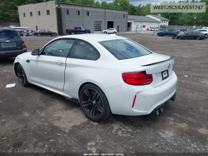 2018 BMW M2 VIN: WBS1J5C58JVE51747 Lot: 45218101