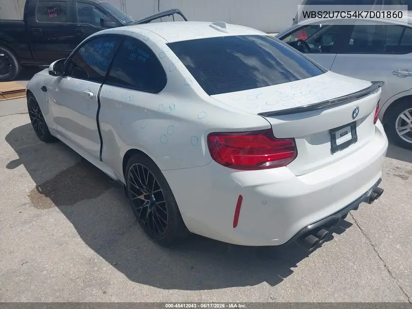 2019 BMW M2 Competition VIN: WBS2U7C54K7D01860 Lot: 45412043