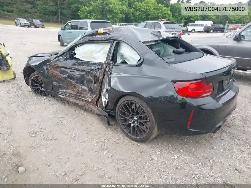 2020 BMW M2 Competition VIN: WBS2U7C04L7E75000 Lot: 45146072