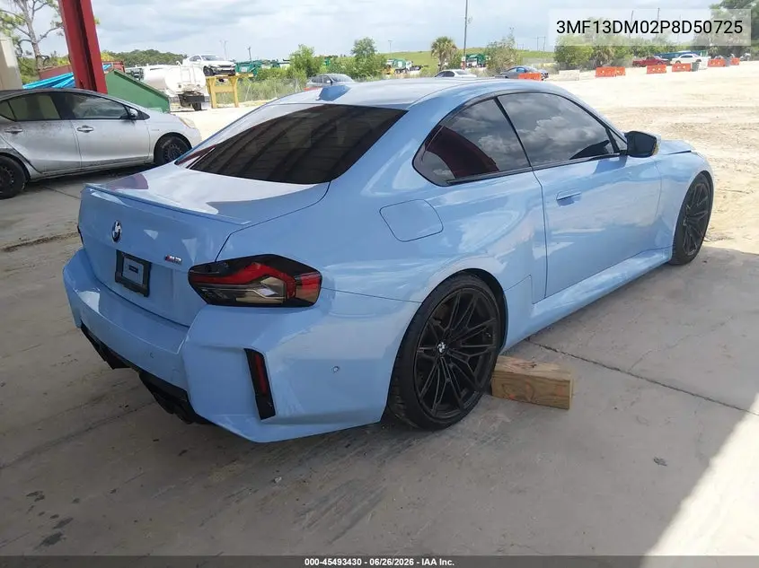 2023 BMW M2 VIN: 3MF13DM02P8D50725 Lot: 45493430