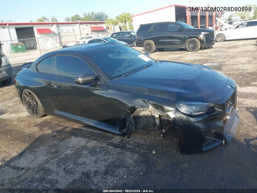 2024 BMW M2 VIN: 3MF13DM02R8D80598 Lot: 45433042