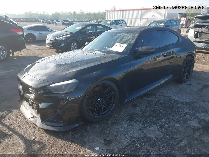 2024 BMW M2 VIN: 3MF13DM02R8D80598 Lot: 45433042