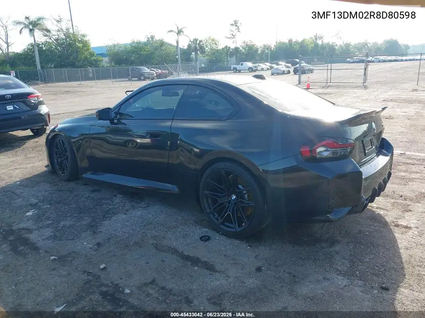 2024 BMW M2 VIN: 3MF13DM02R8D80598 Lot: 45433042