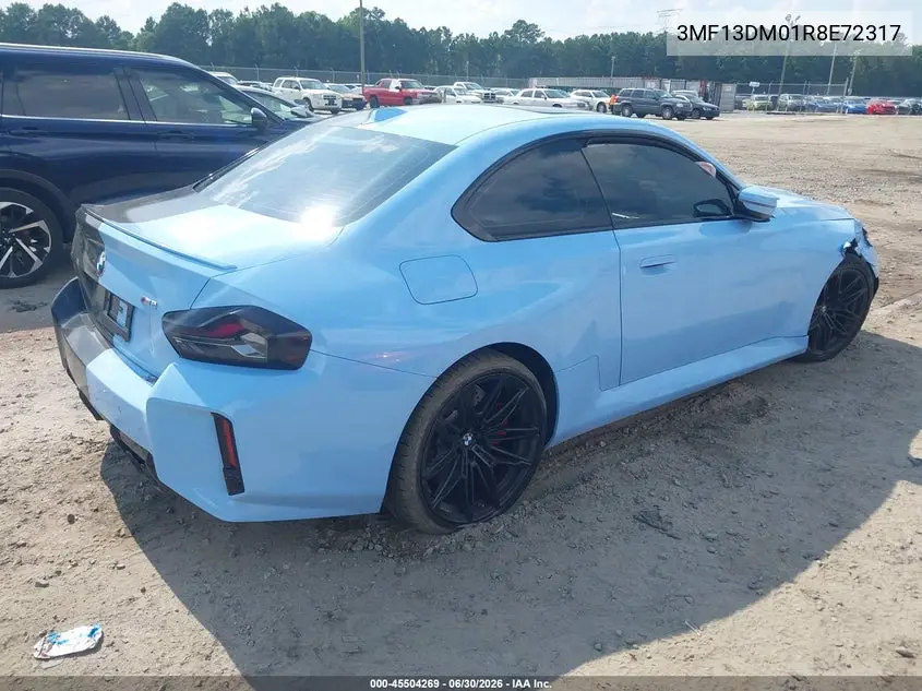 2024 BMW M2 VIN: 3MF13DM01R8E72317 Lot: 45504269