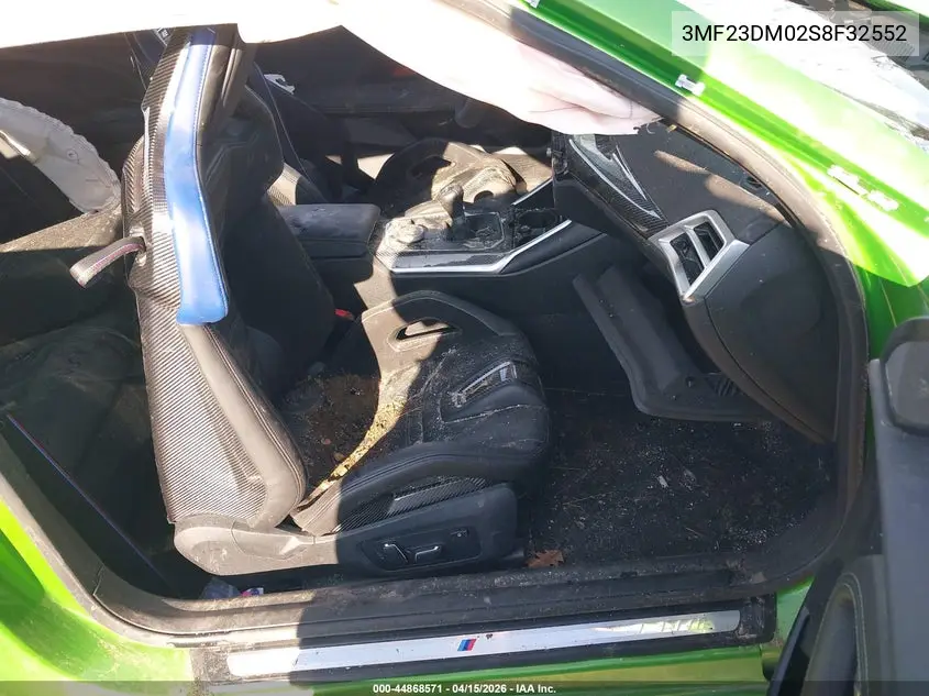 2025 BMW M2 VIN: 3MF23DM02S8F32552 Lot: 44868571