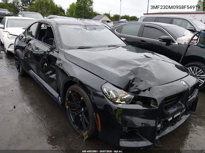 2025 BMW M2 VIN: 3MF23DM09S8F54919 Lot: 45032981