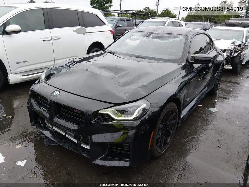 2025 BMW M2 VIN: 3MF23DM09S8F54919 Lot: 45032981