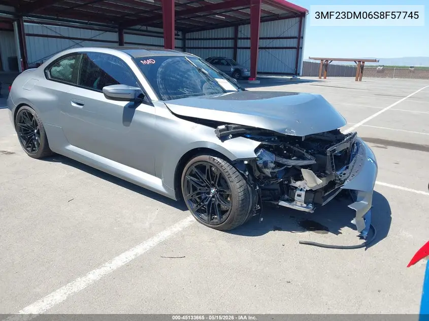 2025 BMW M2 VIN: 3MF23DM06S8F57745 Lot: 45133665