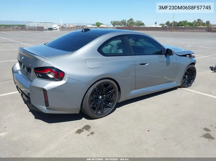 2025 BMW M2 VIN: 3MF23DM06S8F57745 Lot: 45133665