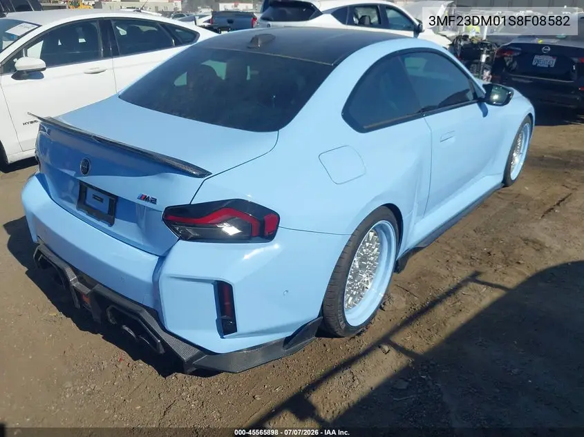 2025 BMW M2 VIN: 3MF23DM01S8F08582 Lot: 45565898
