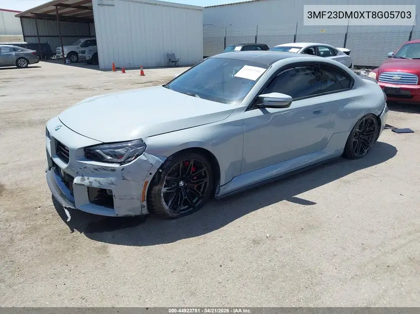 2026 BMW M2 VIN: 3MF23DM0XT8G05703 Lot: 44923781