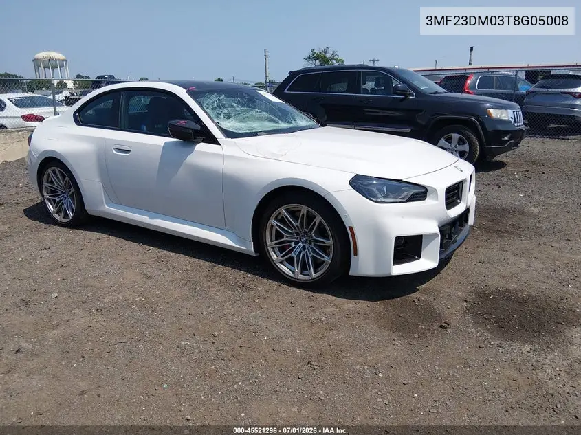 2026 BMW M2 VIN: 3MF23DM03T8G05008 Lot: 45521296