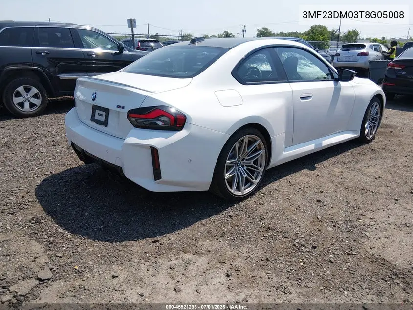 2026 BMW M2 VIN: 3MF23DM03T8G05008 Lot: 45521296