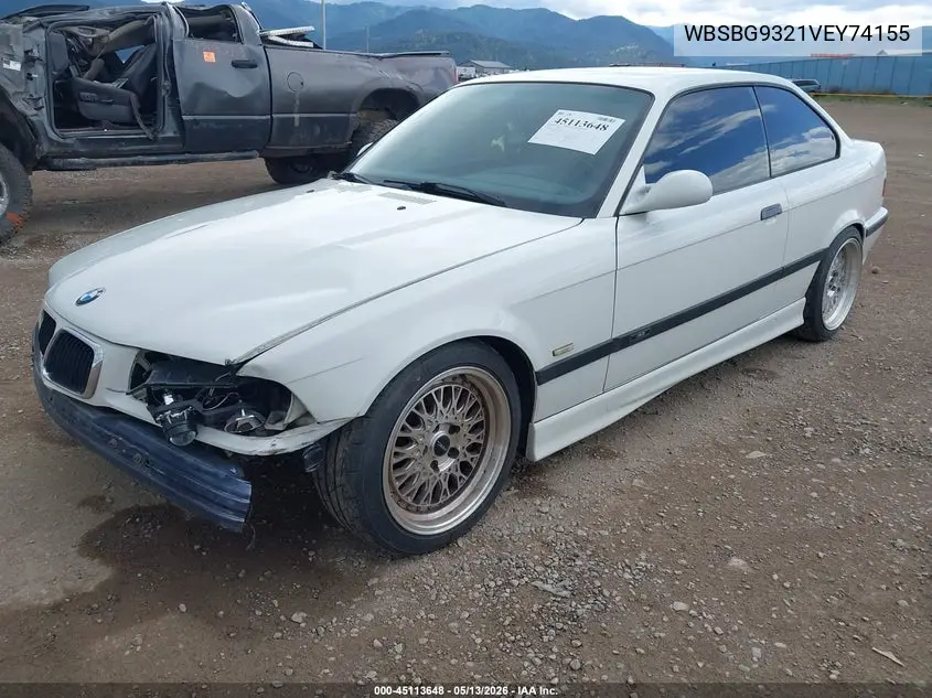 1997 BMW M3 VIN: WBSBG9321VEY74155 Lot: 45113648