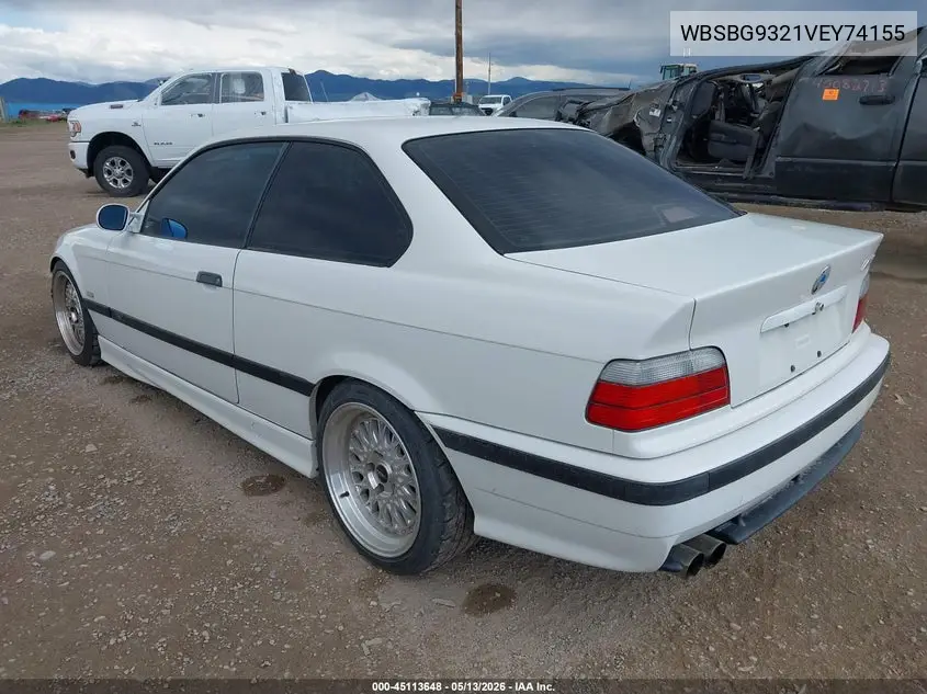 1997 BMW M3 VIN: WBSBG9321VEY74155 Lot: 45113648