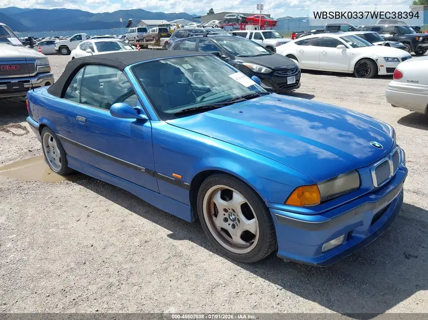 1998 BMW M3 VIN: WBSBK0337WEC38394 Lot: 45507038