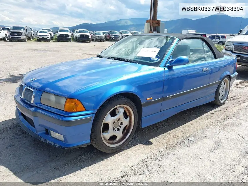 1998 BMW M3 VIN: WBSBK0337WEC38394 Lot: 45507038