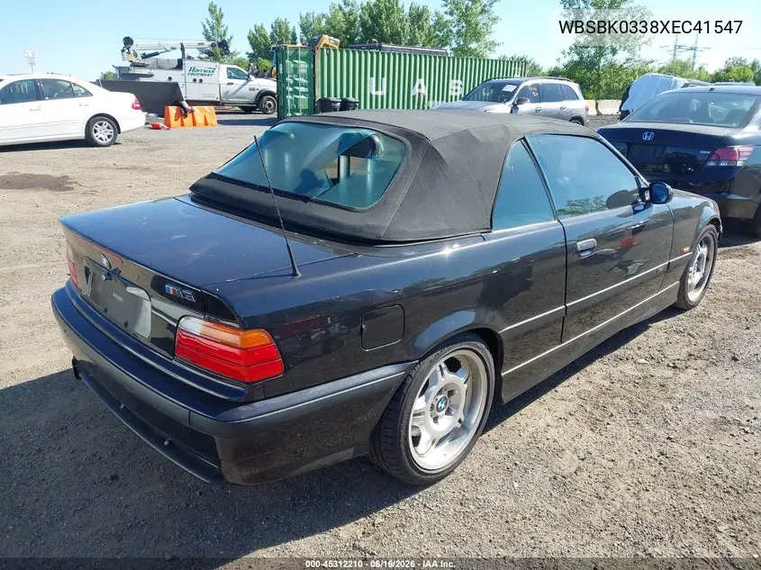 1999 BMW M3 VIN: WBSBK0338XEC41547 Lot: 45312210