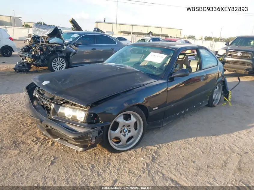 1999 BMW M3 VIN: WBSBG9336XEY82893 Lot: 45564406