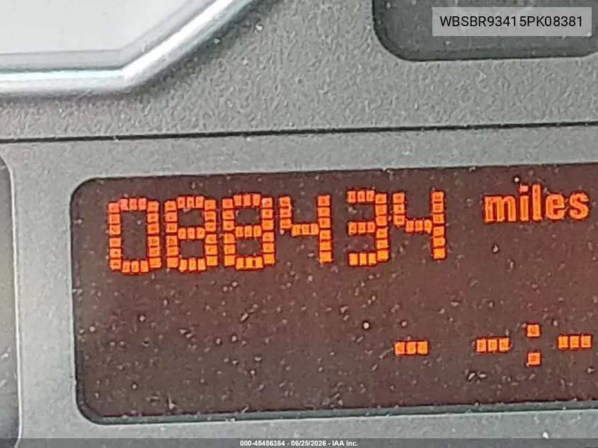 2005 BMW M3 VIN: WBSBR93415PK08381 Lot: 45486384