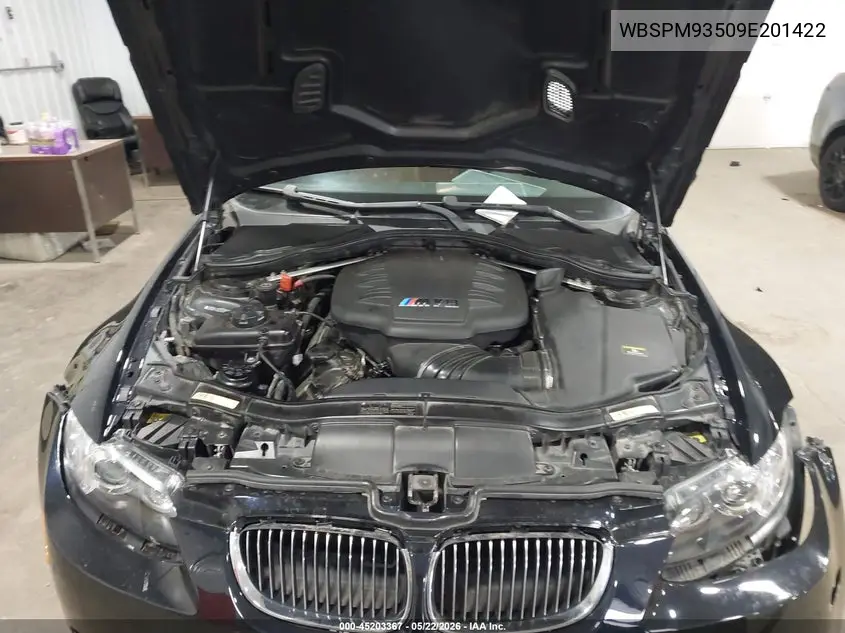 2009 BMW M3 VIN: WBSPM93509E201422 Lot: 45203367