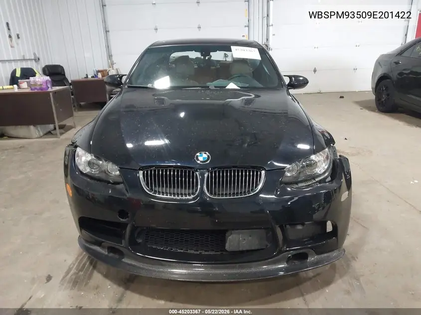 2009 BMW M3 VIN: WBSPM93509E201422 Lot: 45203367