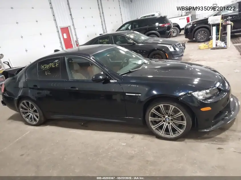 2009 BMW M3 VIN: WBSPM93509E201422 Lot: 45203367