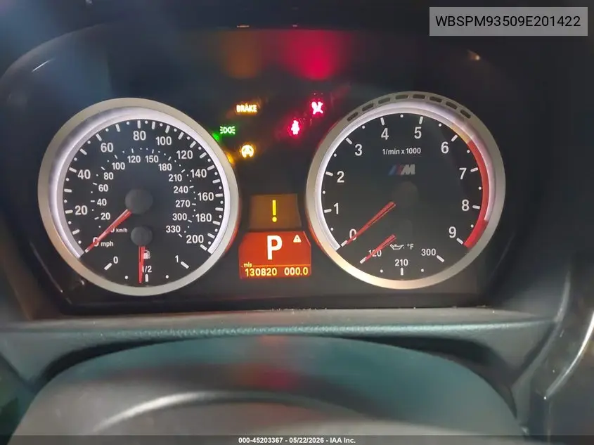 2009 BMW M3 VIN: WBSPM93509E201422 Lot: 45203367