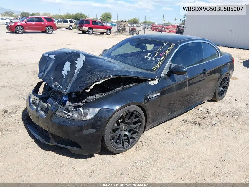 2011 BMW M3 VIN: WBSDX9C50BE585007 Lot: 45177232