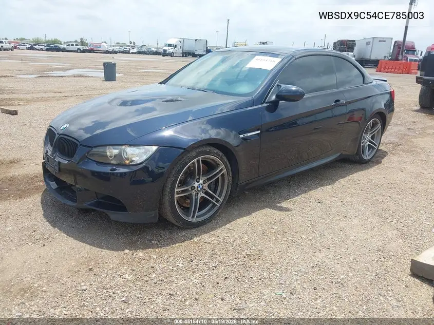 2012 BMW M3 VIN: WBSDX9C54CE785003 Lot: 45154710