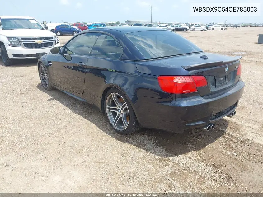 2012 BMW M3 VIN: WBSDX9C54CE785003 Lot: 45154710