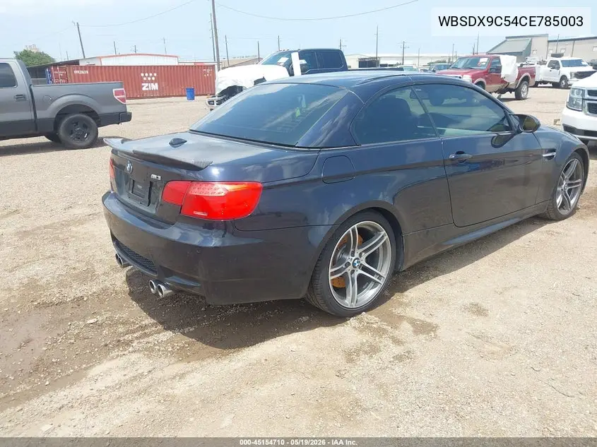 2012 BMW M3 VIN: WBSDX9C54CE785003 Lot: 45154710