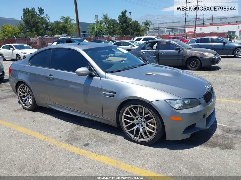 2012 BMW M3 VIN: WBSKG9C5XCE798944 Lot: 45449111