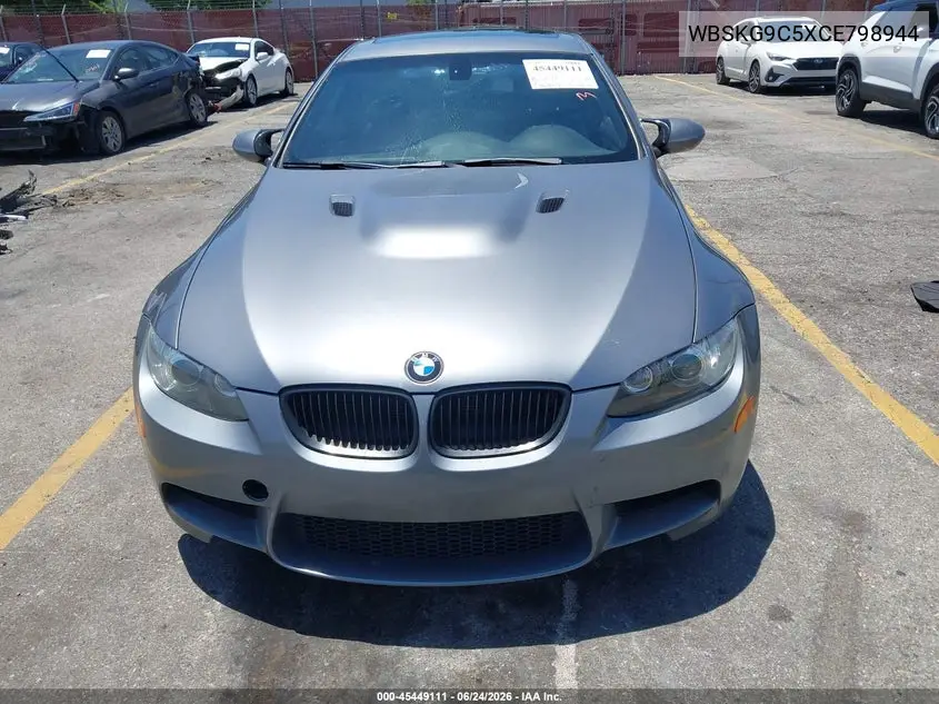 2012 BMW M3 VIN: WBSKG9C5XCE798944 Lot: 45449111