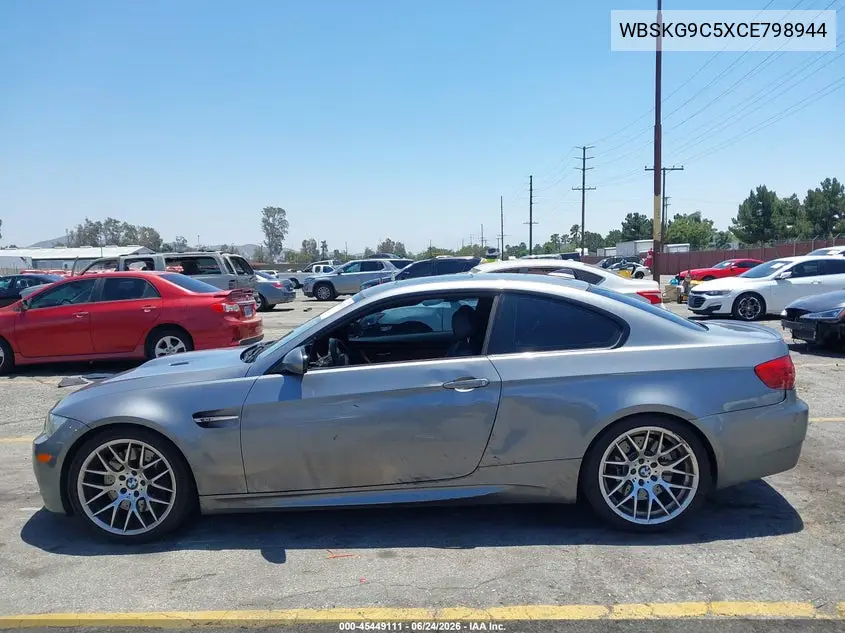 2012 BMW M3 VIN: WBSKG9C5XCE798944 Lot: 45449111