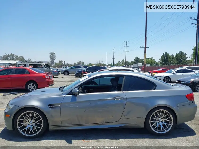 2012 BMW M3 VIN: WBSKG9C5XCE798944 Lot: 45449111