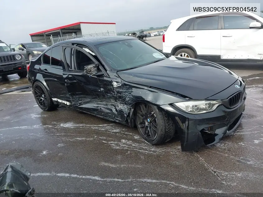 2015 BMW M3 VIN: WBS3C9C5XFP804542 Lot: 45125200