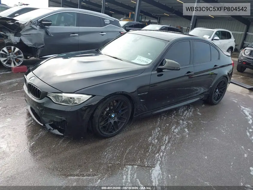 2015 BMW M3 VIN: WBS3C9C5XFP804542 Lot: 45125200