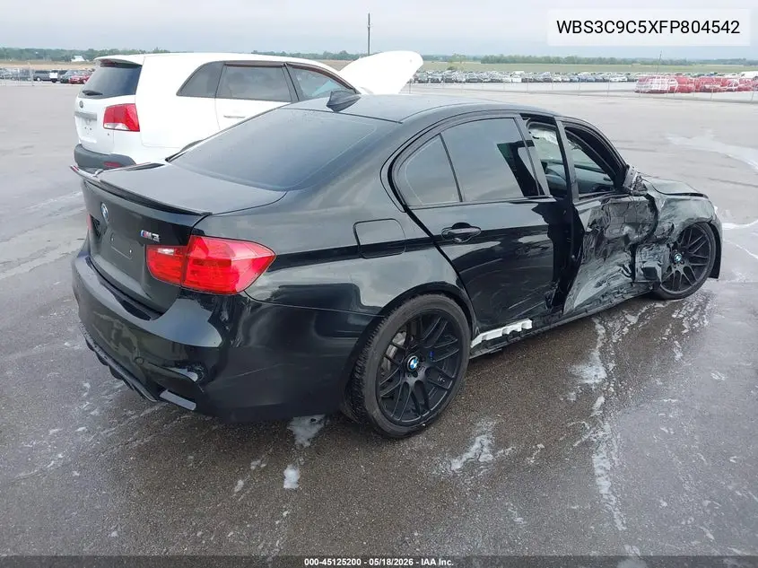 2015 BMW M3 VIN: WBS3C9C5XFP804542 Lot: 45125200