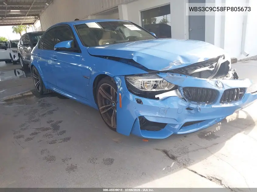 2015 BMW M3 VIN: WBS3C9C58FP805673 Lot: 45539015