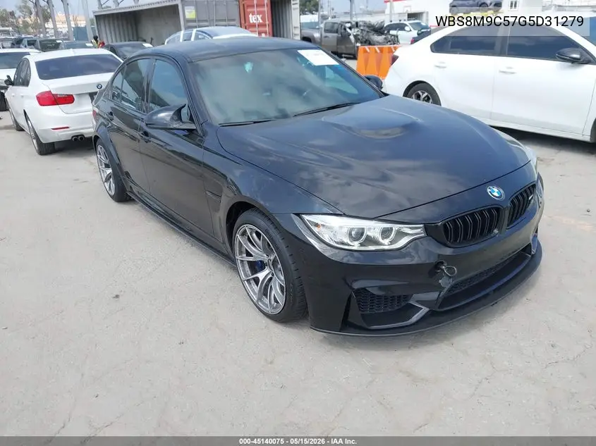 2016 BMW M3 VIN: WBS8M9C57G5D31279 Lot: 45140075