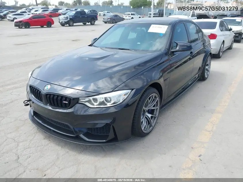 2016 BMW M3 VIN: WBS8M9C57G5D31279 Lot: 45140075